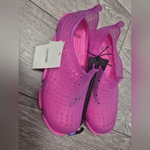 George Hot Pink Kids Perforated Slip-On Water Jelly Shoes. Size 4/5